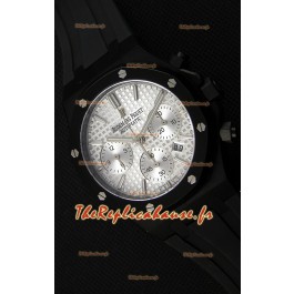 Montre Audemars Piguet Royal Oak Suisse à Chronographe Cadran argenté et Sous-Cadran Blanc Réplique
