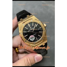 Audemars Piguet Royal Oak 15510 50e Anniversaire 41MM Cadran Noir Or Rose 41MM Réplique Miroir 1:1