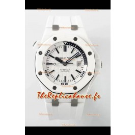 Audemars Piguet Royal Oak Offshore Céramique Ultime Réplique Suisse Montre Cadran Blanc Mouvement Cal.3102
