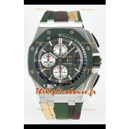 Audemars Piguet Royal Oak Offshore Chronographe Cadran Vert 1:1 Super Clone Réplique Montres - Acier 904L