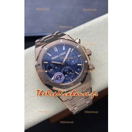 Audemars Piguet Royal Oak Super Clone - Cadran bleu Boîtier or rose 41MM