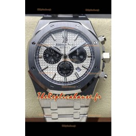 Audemars Piguet Royal Oak Chronographe Cadran Blanc Bracelet Acier Réplique Montre Suisse