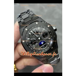 Audemars Piguet Royal Oak Super Clone Calendrier Perpétuel Céramique Noire Réplique Montre
