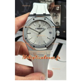 Audemars Piguet Royal Oak Super Clone 15500 41MM Cadran blanc Boîtier acier 41MM 