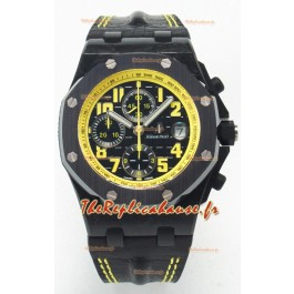 Audemars Piguet Royal Oak Offshore Chronographe Bumble Bee 1:1 Super Clone Réplique Montre - Carbone forgé