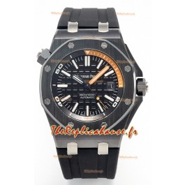 Audemars Piguet Montre Super Clone Royal Oak Offshore en Céramique Cadran Noir Mouvement Cal.3102