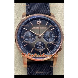 Montre réplique Audemars Piguet CODE 11.59 Chronographe Suisse en Boîtier Or Rose Cadran Noir