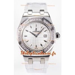 Audemars Piguet Royal Oak 33MM Acier 904L Quartz Cadran Blanc Réplique Montre Suisse
