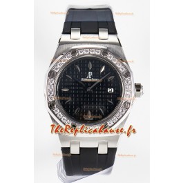 Audemars Piguet Royal Oak 33MM en acier 904L cadran noir Réplique montre Suisse