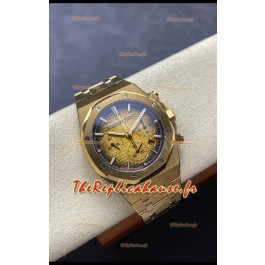 Audemars Piguet Royal Oak 50e Anniversaire Super Clone - Boîtier Or Rose Cadran Or en 41MM