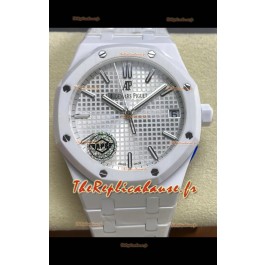 Audemars Piguet Royal Oak 15500 Céramique blanche Super Clone Réplique Montre 