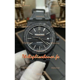 Montre Audemars Piguet Royal Oak Super Clone 15400 avec boîtier en carbone forgé et cadran noir