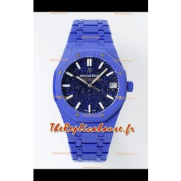 Montre Audemars Piguet Royal Oak Super Clone 15500 Cadran bleu céramique étoilé 