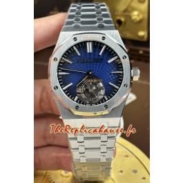 Montre Audemars Piguet Super Clone Royal Oak Flying Tourbillon 41 mm cadran bleu 