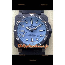 Bell & Ross BR03-92 Divers Edition Revêtement PVD Réplique 1:1 Cadran Bleu