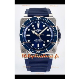 Bell & Ross BR03-92 Diver Acier inoxydable - Cadran bleu Montre Suisse Réplique 1:1