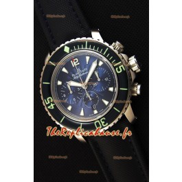Blancpain Blancpain Fifty Fathoms chronographe Flyback Bleu 1:1 Montre Réplique Miroir