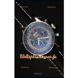 Montre Replica Suisse Miroir 1:1 en Acier Inoxydable avec un Cadran Gris Navitimer Breitling 01
