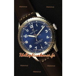 Montre Suisse automatique Breitling Navitimer 8 -41 mm Réplica Repliquée avec cadran bleu 