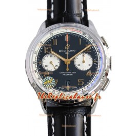Breitling Premier B01 Chronographe 42 Edition Boîtier acier Cadran bleu - Montre réplique 1:1 