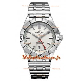 Breitling Chronomat Automatic GMT 40 Cadran Blanc Réplique Suisse 1:1