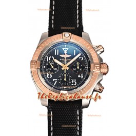 Breitling Avenger Chronograph 45 bicolore cadran noir Montre réplique 1:1 Suisse 