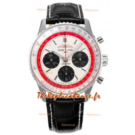 Breitling Navitimer B01 Chronographe Boeing 747 43 Cadran Blanc - Boîtier Acier 904L Réplique Suisse 1:1 
