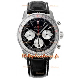 Breitling Navitimer B01 Chronograph 43 Cadran Noir - Boîtier Acier 904L Réplique Suisse 1:1