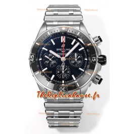 Breitling Chronomat B01 42 Edition Suisse 904L Boîtier Acier Cadran Noir Montre Réplique 1:1