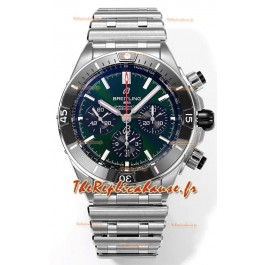 Breitling Chronomat B01 42 Edition Suisse 904L Boîtier Acier Cadran Vert Montre Réplique 1:1 