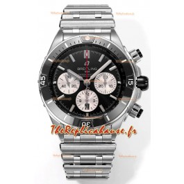 Breitling Chronomat B01 42 Edition Swiss 904L Boîtier acier Cadran noir Montre réplique 1:1 