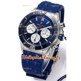 Breitling Chronomat B01 42 Edition Suisse 904L Boîtier Acier Cadran Bleu Montre Réplique 1:1 
