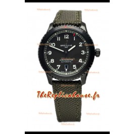 Breitling Navitimer Aviator 8 Automatic 41 Cadran noir Bracelet nylon Montre réplique 1:1 Suisse 