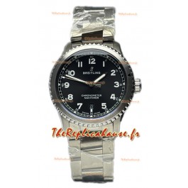 Breitling Navitimer Aviator 8 Automatic 41 Cadran noir Bracelet acier Montre réplique 1:1 Suisse 