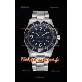 Breitling Superocean Automatic 44 Steel - Réplique de miroir 1:1 à cadran bleu marine