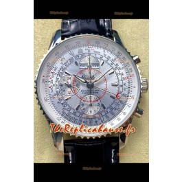 Breitling Montbrilliant Superclone Cadran blanc - Boîtier acier 904L - Montre réplique