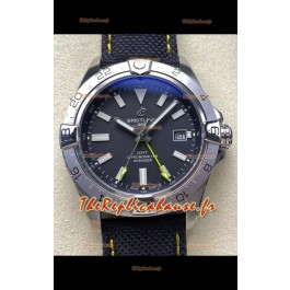 Breitling Avenger GMT Réplique de montre automatique 44 suisse 1:1 Super Clone - Cadran noir