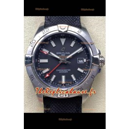 Breitling Avenger GMT Réplique de montre automatique 44 suisse 1:1 Super Clone - Cadran noir 