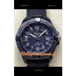 Breitling Avenger GMT Réplique de montre automatique 44 suisse 1:1 Super Clone - Cadran Carbone 