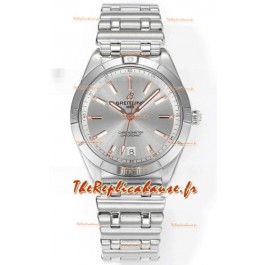 Breitling Chronomat 36MM Boîtier acier inoxydable Réplique montre 1:1 Cadran acier