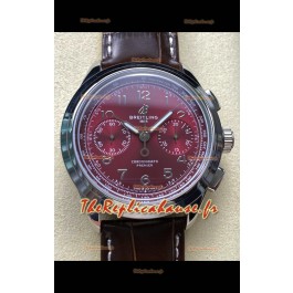 Breitling Premier B01 Chronographe 42 Edition Boîtier Acier Cadran Marron - Réplique Miroir 1:1