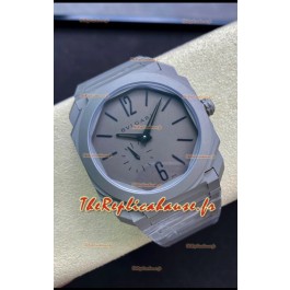 Bvlgari Octo Finissmo Edition 1:1 Réplique Miroir Boîtier en Céramique Sablée