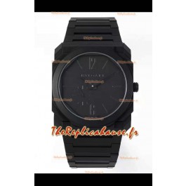 Bvlgari Octo Finissmo Edition 1:1 Miroir Réplique Montres Boîtier Sable DLC Coated