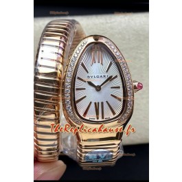 Bvlgari Serpenti Edition Boîtier Or Rose Montre en Qualité Miroir 1:1