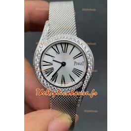 Piaget Limelight Gala Edition 1:1 Miroir Montre Suisse à Quartz avec Bracelet Maille