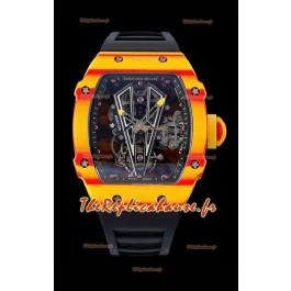 Réplique de Montre Richard Mille RM27-03 Rafael Nadal Véritable Tourbillon Mouvement 1:1 Miroir