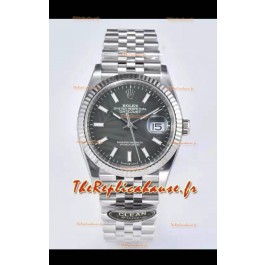 Réplique Suisse Rolex Datejust 126234 36MM en acier 904L - Cadran gris - Réplique Miroir 1:1