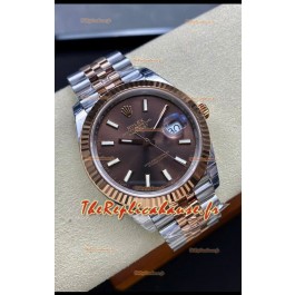 Réplique de montre Rolex Datejust 126331 41MM ETA 3235 Swiss 1:1 Mirror en or rose 904L acier - Réplique 1:1 Mirror