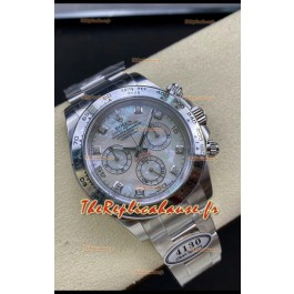Cosmographe Rolex Daytona M116509-0064 Mouvement Cal.4130 à cadran perlé - Montre en acier 904L