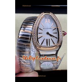 Bvlgari Serpenti Edition Montre boîtier bicolore cadran blanc qualité 1:1